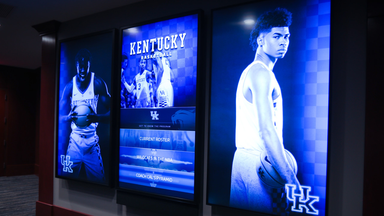 Interactive Display - Kentucky Basketball - Three-Screen Touch Display